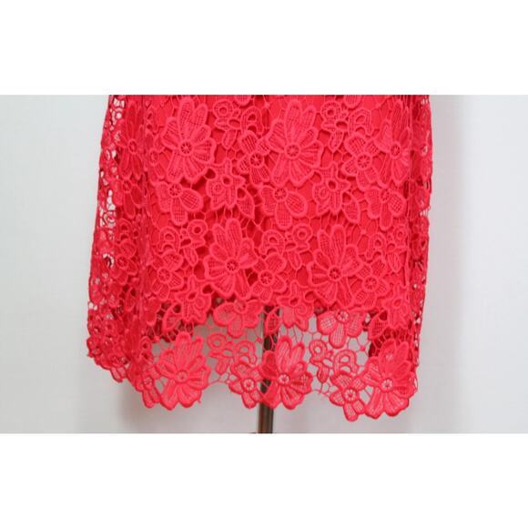 NEW NWT ELIE TAHARI FLORAL GUIPURE LACE SLEEVELESS DRESS 6! - Picture 10 of 11